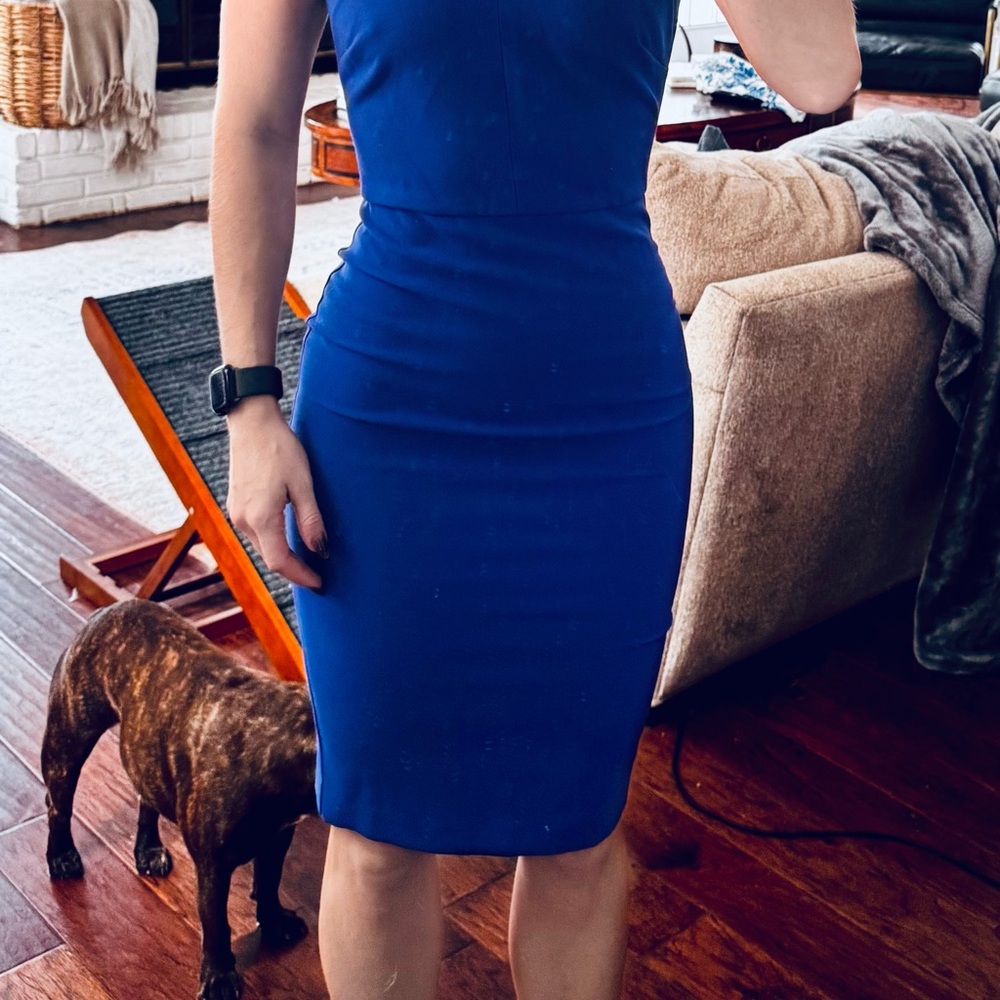 Likely Royal Blue Midi Dress - Size 0